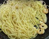 エビとホタテのバター醤油パスタ作り方5写真