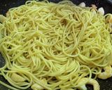 エビとホタテのバター醤油パスタ作り方6写真