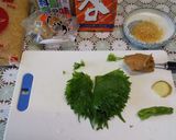 基本の大葉味噌⭐︎根生姜添え作り方1写真