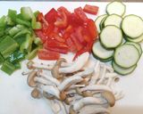 超簡単！夏野菜と豚肉のオーロラソース炒め作り方3写真