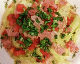 夏野菜たっぷり冷やし塩ラーメン作り方8写真