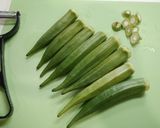 簡単！オクラとちくわのカレーソテー作り方1写真