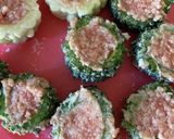 苦味和らぐお酒がすすむ！ゴーヤの肉詰め天作り方4写真