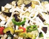 ゴーヤと茄子の みぞれ焼きうどん作り方4写真