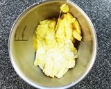 簡単ランチ☆カレー風味のニラ玉丼作り方4写真