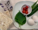 大葉香る♡夏野菜サッパリうどん作り方1写真