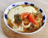ゴーヤーカレーのチーズトマトカレーうどん作り方4写真