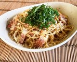 ぱぱっと！味噌バター☆夏のカルボナーラ作り方7写真