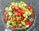 簡単ランチ☆サバ缶で彩りサラダ素麺作り方6写真