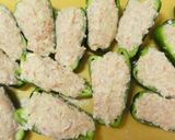豚ミンチ豆腐でふんわり！ピーマンの肉詰め作り方8写真