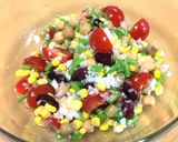 ささげとお豆のサラダ作り方5写真