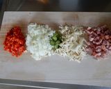 バジル焼き飯作り方1写真