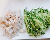 きゅうりとサラダチキンレシピ作り方1写真