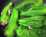 ピーマンの肉詰めチーズトースト作り方5写真