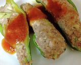 ピーマンの肉詰めチーズトースト作り方8写真