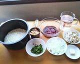 サラダチキンで！炊き込みチキンライス作り方2写真