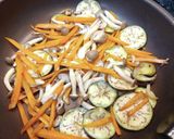 超簡単！ナスとしめじと豚バラのみぞれ炒め作り方4写真