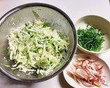 茗荷と大葉入りコールスロー☆レモンサラダ作り方1写真