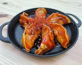 ヤンニョムチキン風　低糖質餃子アレンジ作り方5写真
