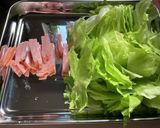 簡単!もりもり食べれるハムレタスサラダ作り方1写真