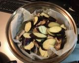 茄子とほうれん草の蒸し焼き(塩味)作り方4写真