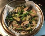 茄子とほうれん草の蒸し焼き(塩味)作り方6写真