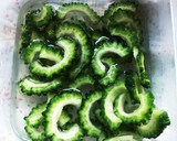 ゴーヤーと茗荷の和風ピクルス作り方1写真