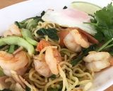 海老と青梗菜の焼きそば☆ナンプラーカレー作り方16写真
