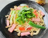 夏バテさらば☆しらすとハムのスパゲッティ作り方5写真