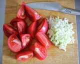 焼肉のタレで簡単麻婆トマト豆腐作り方1写真
