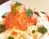 凍らせトマトのカキ氷風そうめん作り方4写真