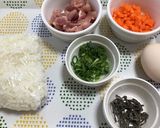 鶏肉と塩昆布の炒飯作り方1写真
