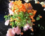 鶏肉と塩昆布の炒飯作り方3写真