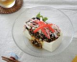 海苔の佃煮とカニカマの冷奴作り方4写真