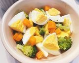 ゆで卵と野菜のチーズ焼き(幼児食)作り方4写真