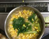 とうもろこしとキャベツと大葉の味噌汁作り方4写真