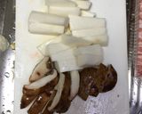 ながいもと豚バラの炒め味噌煮作り方2写真