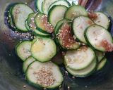 ズッキーニの梅干し合え作り方4写真