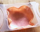 洗い物なし　忙しいママに　簡単ハムエッグ作り方1写真