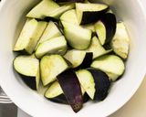 豚こまスパイシーポン照り味麻婆豆腐茄子作り方3写真