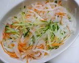 簡単！夏野菜の南蛮漬け☆お刺身リメイク作り方2写真