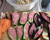 ピーマンとナスの肉づめと野菜の天ぷら作り方3写真