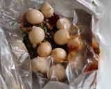 火を使わない料理！味付けウズラの卵作り方1写真