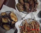 ピーマンとナスの肉づめと野菜の天ぷら作り方5写真