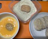 意外と美味しい！魚肉ハンバーグカツ♬作り方5写真