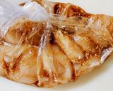 冷凍ホタテ解凍で♪ほたて貝柱のゴマ漬け丼作り方5写真
