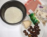 甘栗おこわ♪簡単50%もち米＋炊飯器で作り方1写真