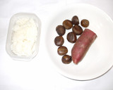 甘栗さつま芋粥♪簡単薬膳風おかゆ作り方1写真