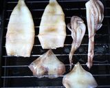 大好きな【イカ焼き】炭火(BBQ)グリル作り方5写真