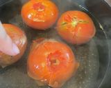 トマトの冷静出汁煮〜薬味添え〜作り方5写真